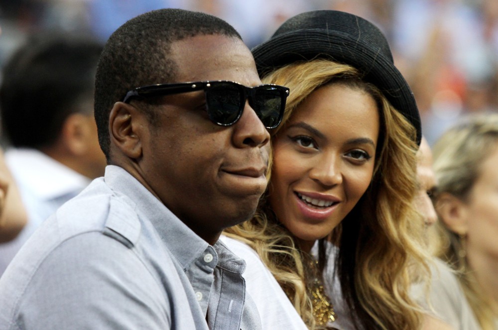 Jay-Z;Beyonce Knowles;<br>The Men's Final on Day 15 of US Open Tennis Tournament