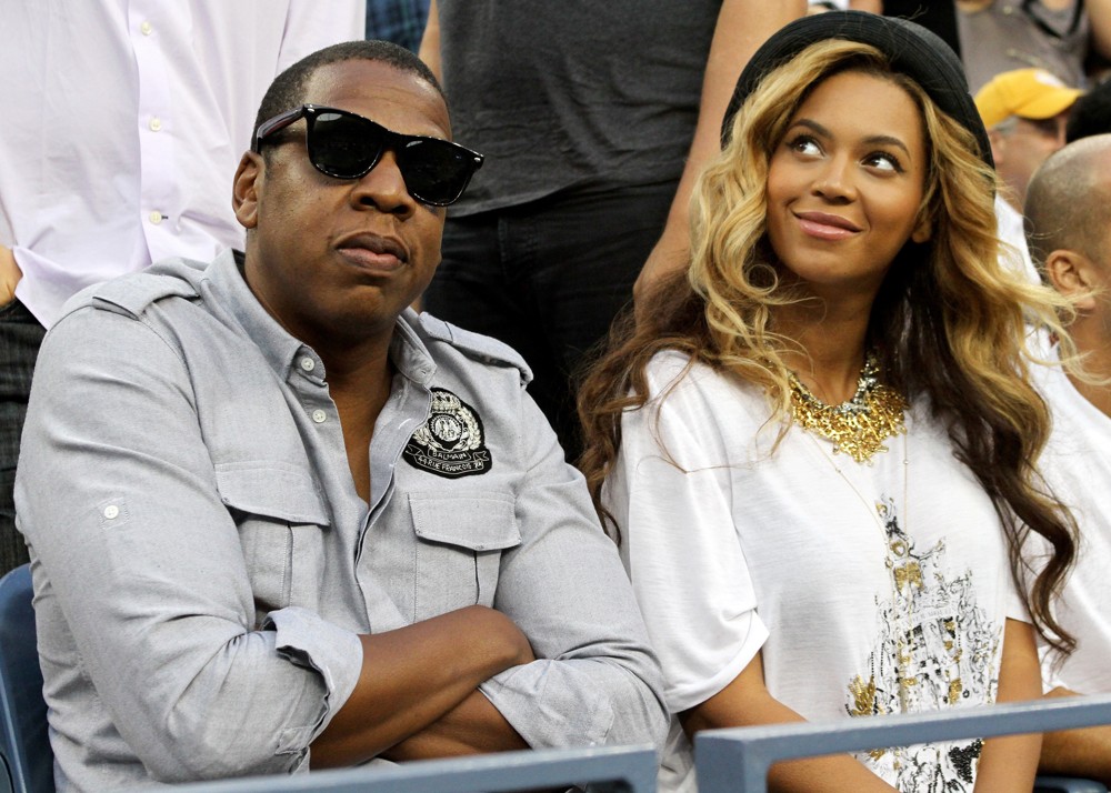 Jay-Z;Beyonce Knowles;<br>The Men's Final on Day 15 of US Open Tennis Tournament