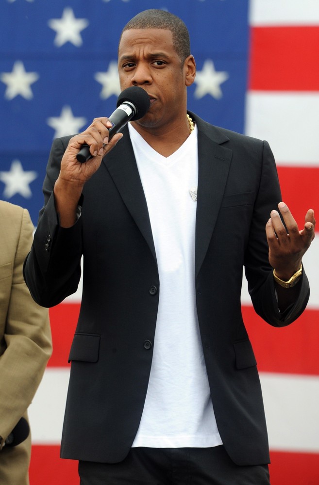 Jay-Z;<br>Jay-Z Press Conference on The Steps of The Philadelphia Museum of Art