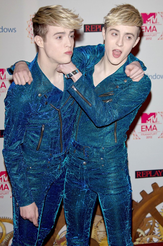Jedward;<br>The MTV EMA's 2012 - Arrivals