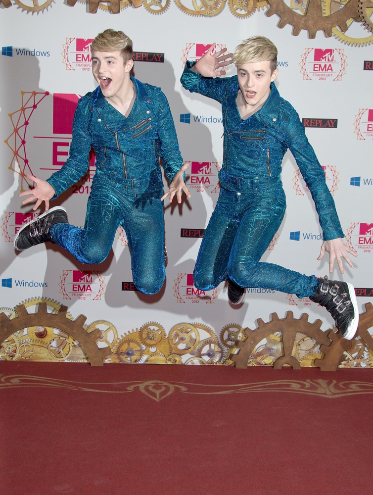 Jedward;<br>The MTV EMA's 2012 - Arrivals