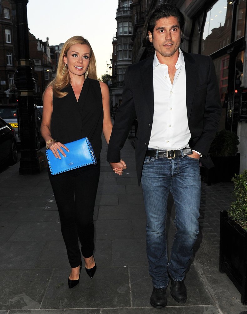 Katherine Jenkins Arrives at Scott's Restaurant with Andrew Levitas