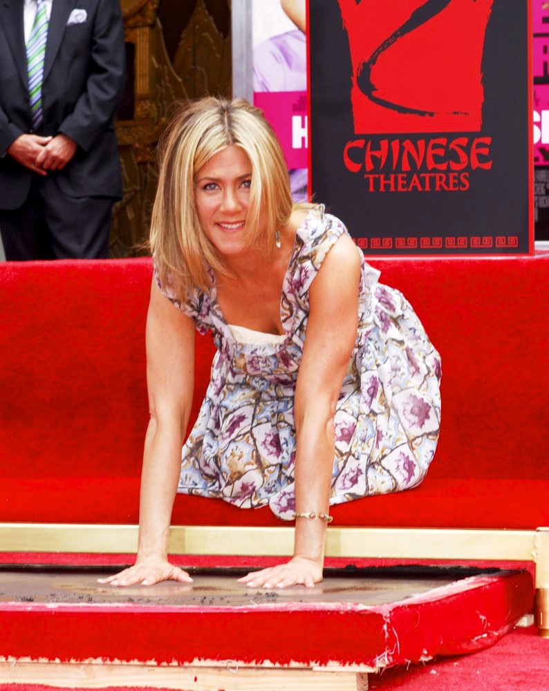 Jennifer Aniston;<br>Jennifer Aniston Is Honoured with A Hand and Footprint Ceremony