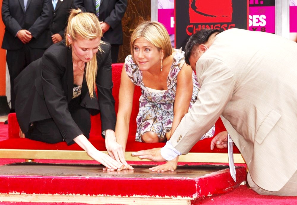 Jennifer Aniston;<br>Jennifer Aniston Is Honoured with A Hand and Footprint Ceremony