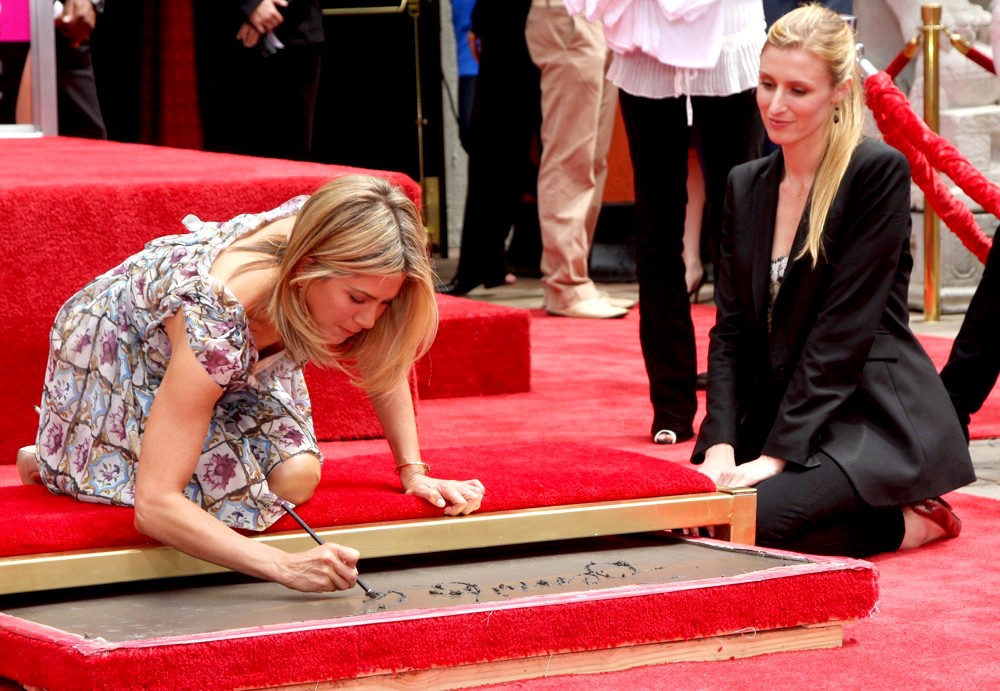 Jennifer Aniston;<br>Jennifer Aniston Is Honoured with A Hand and Footprint Ceremony