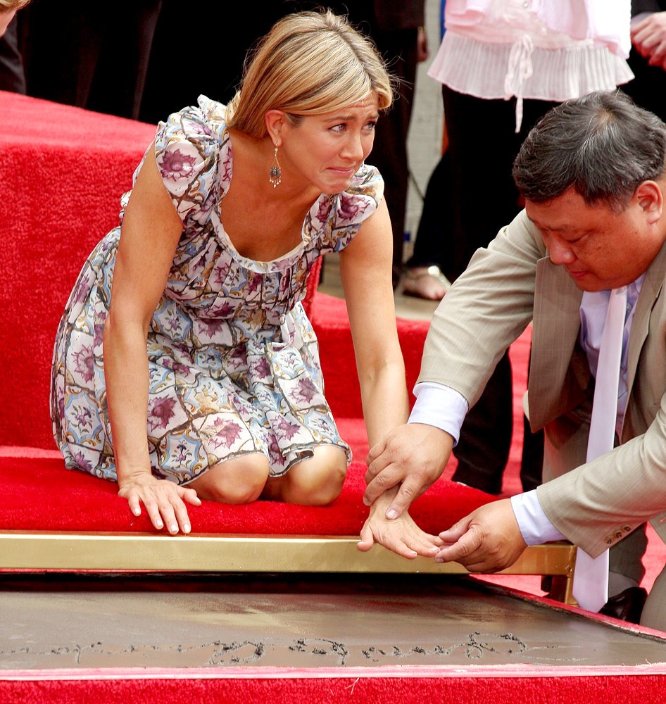 Jennifer Aniston;<br>Jennifer Aniston Is Honoured with A Hand and Footprint Ceremony