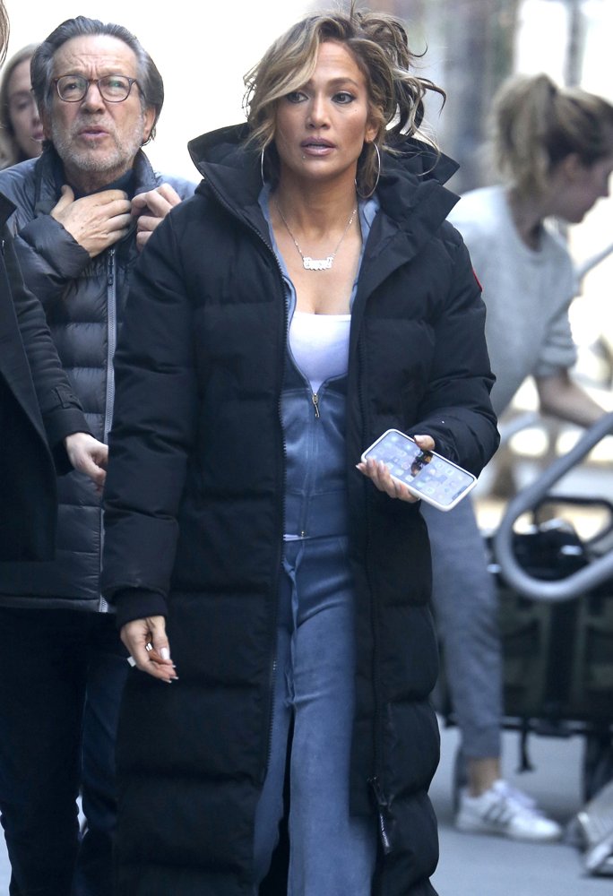 Jennifer Lopez on The Film Set of Hustlers