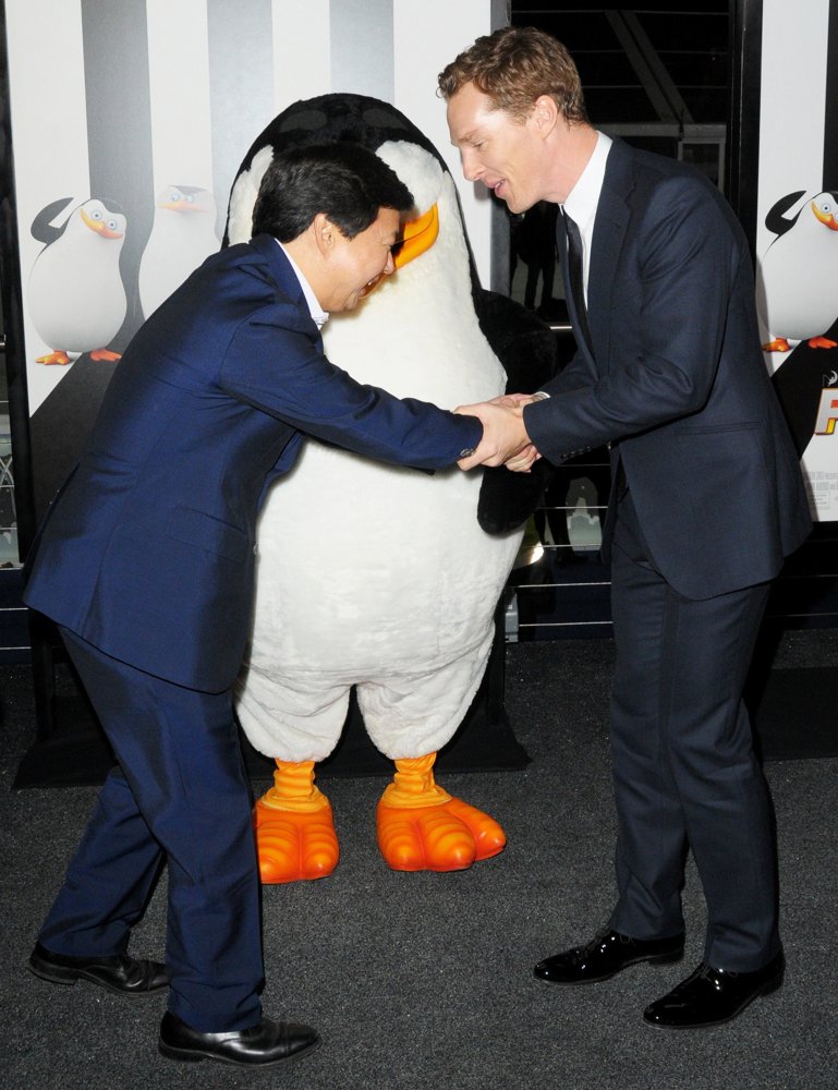 Ken Jeong;Benedict Cumberbatch;<br>New York Premiere of Penguins of Madagascar