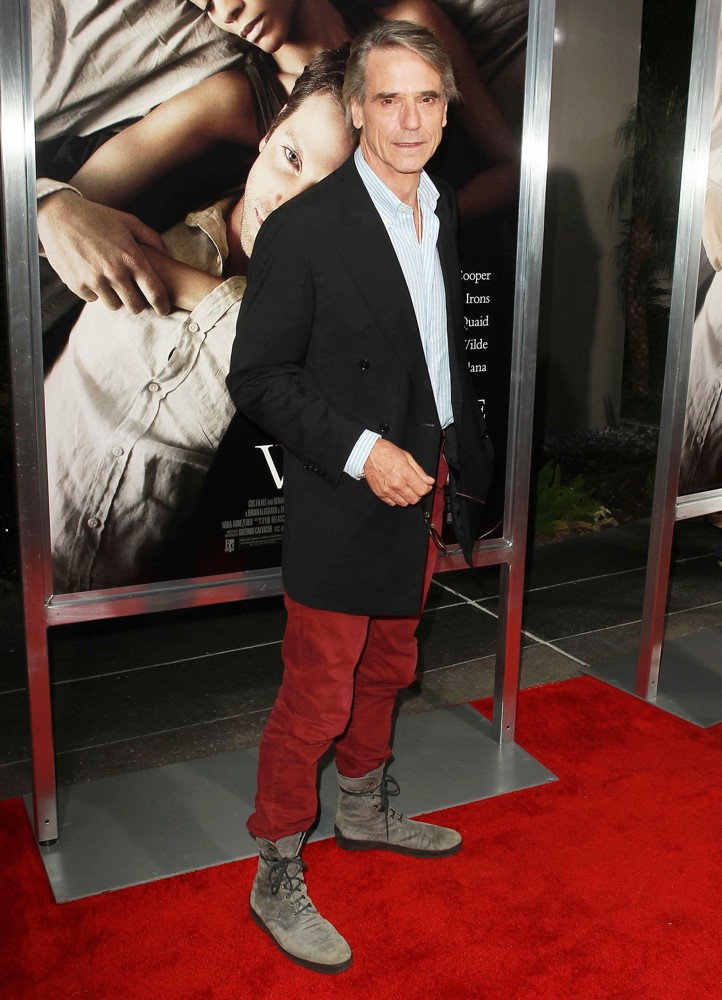 Jeremy Irons;<br>The Premiere of CBS Films' The Words - Red Carpet