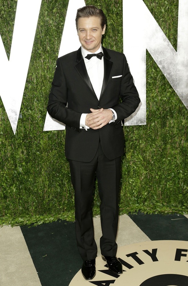 Jeremy Renner;<br>2013 Vanity Fair Oscar Party - Arrivals