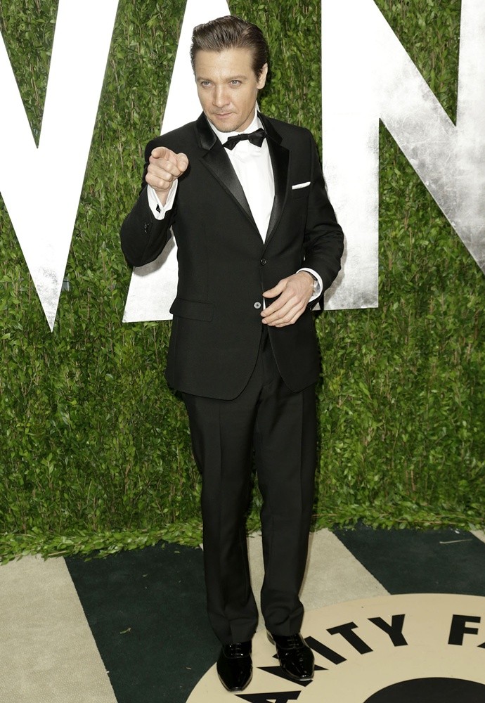 Jeremy Renner;<br>2013 Vanity Fair Oscar Party - Arrivals