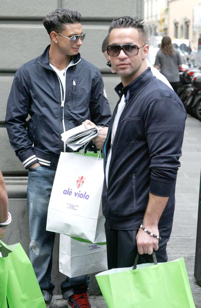 DJ Pauly D;The Situation;<br>Casts Shopping in Florence While Flming The Reality Show 'Jersey Shore'