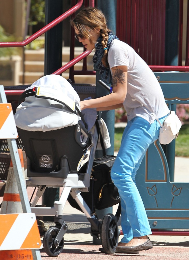 Jessica Alba;<br>Jessica Alba Seen with A New Tattoo on Her Arm, Spends Time with Her Two Daughters