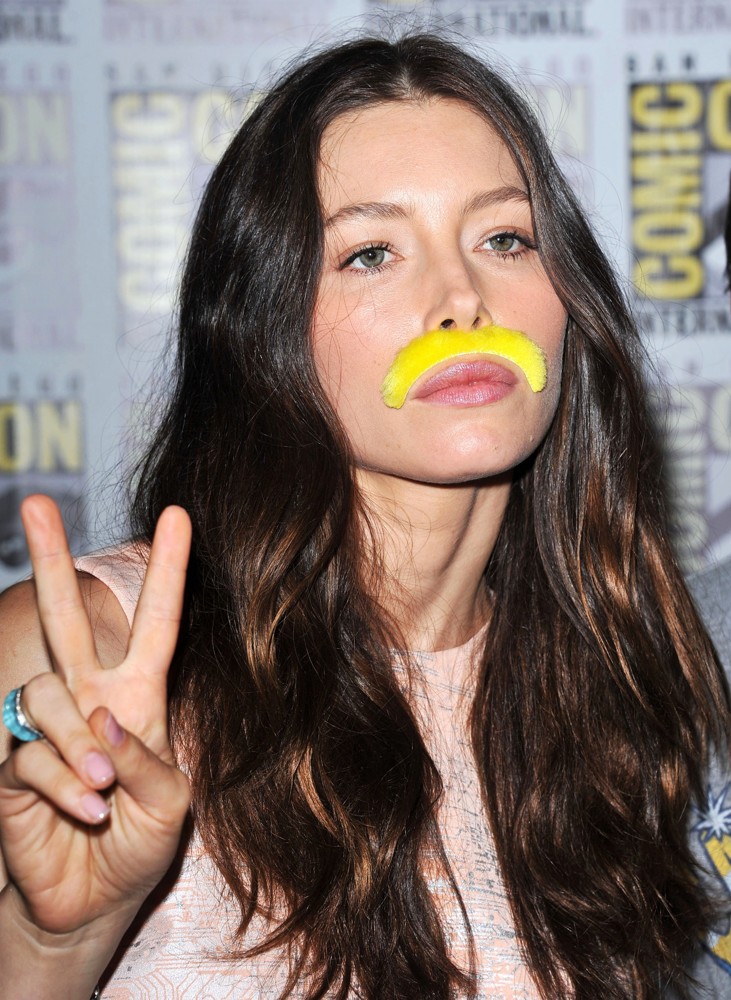 Jessica Biel;<br>2011 Comic Con Convention - Day 2 - The Sony Press Conference