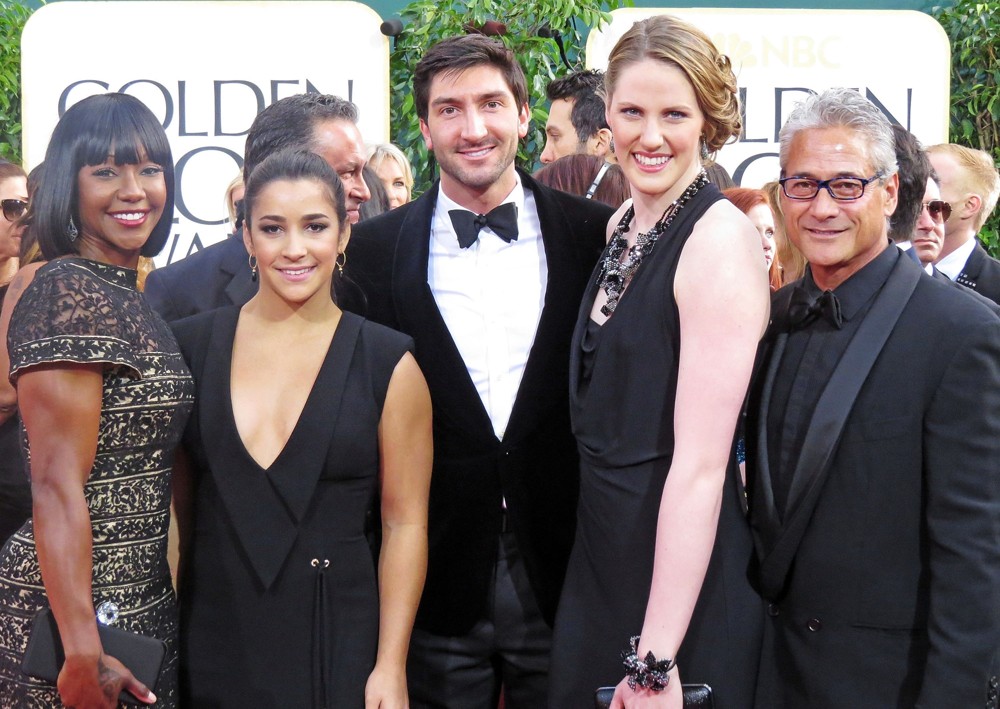 Carmelita Jeter;Aly Raisman;Evan Lysacek;Missy Franklin;Greg Louganis;<br>70th Annual Golden Globe Awards - Arrivals