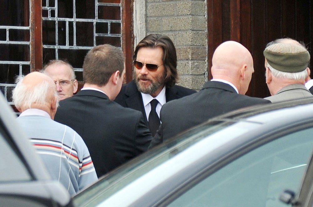 Jim Carrey;<br>Funeral Mass of Cathriona White