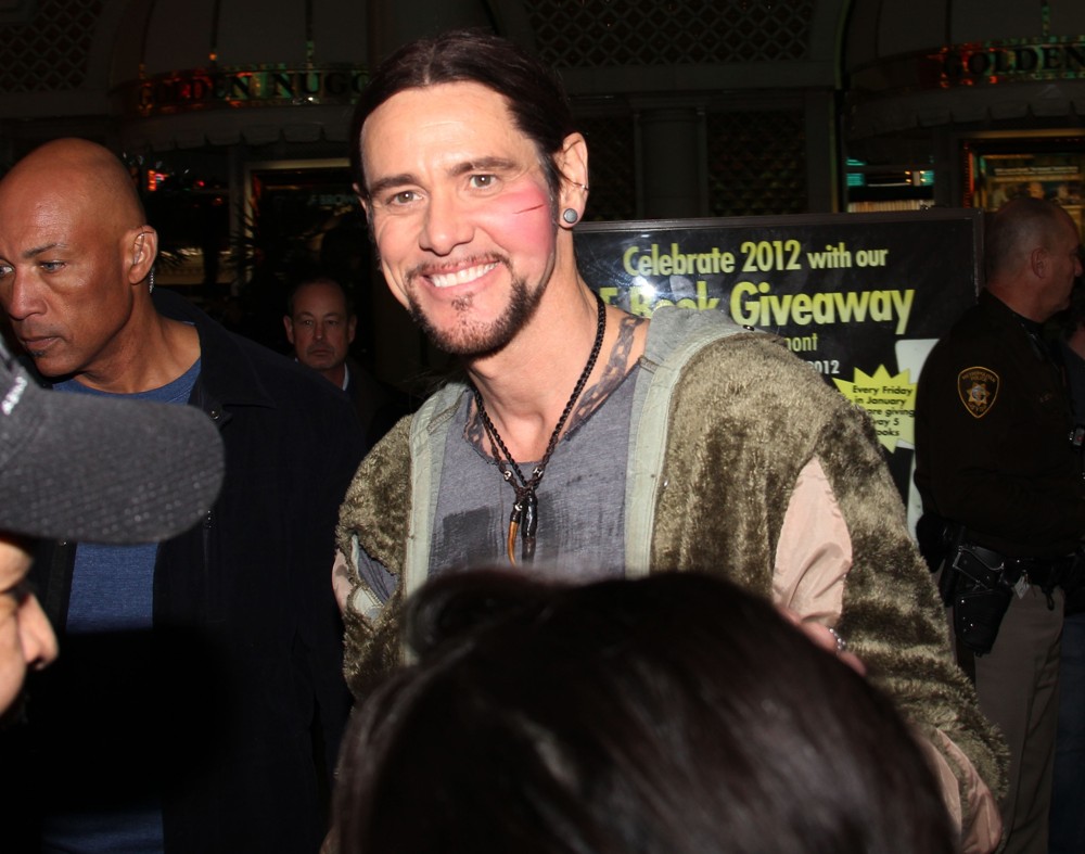 Jim Carrey;<br>On The Film Set of Burt Wonderstone