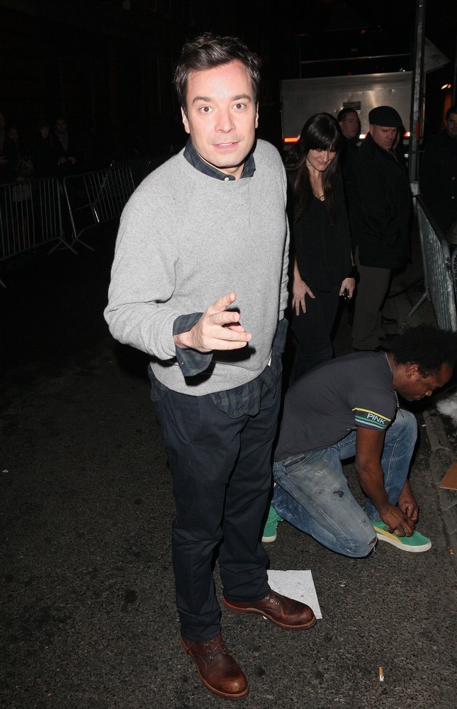 Jimmy Fallon;<br>David Lee Roth Performs at Cafe Wha - Arrivals