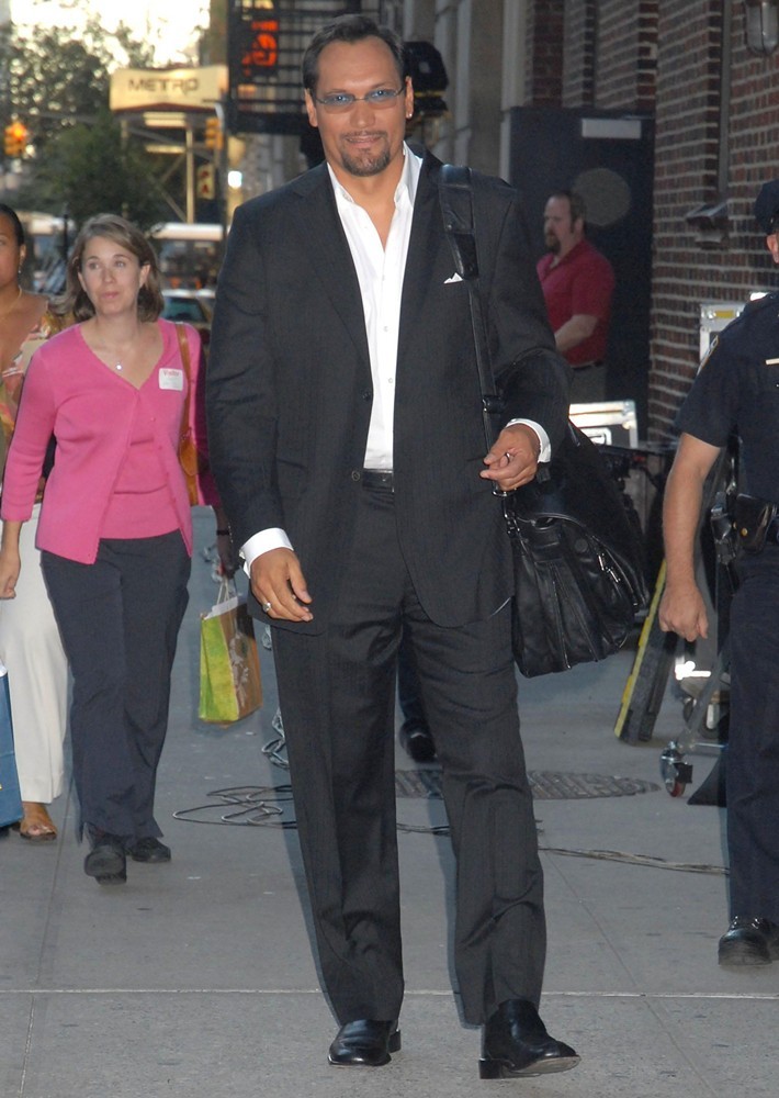 Jimmy Smits;<br>Jimmy Smits Outside Ed Sullivan Theatre for The Late Show with David Letterman