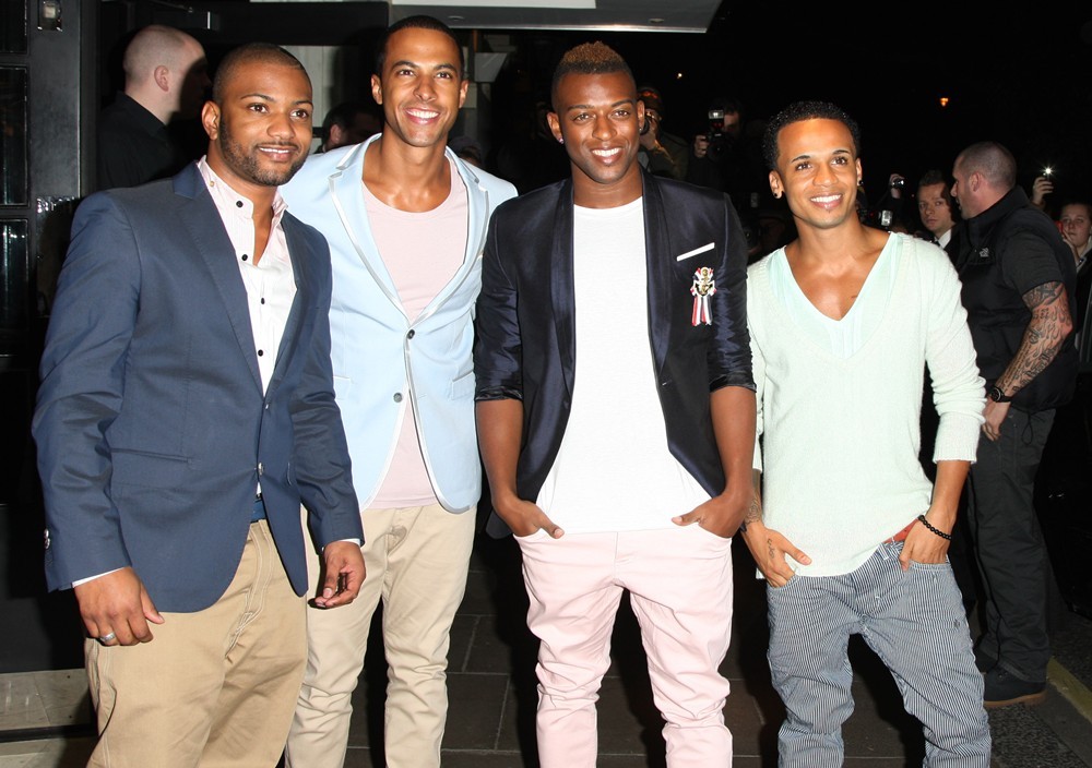 JLS;<br>The Brit Awards 2012 Nominations - Arrivals