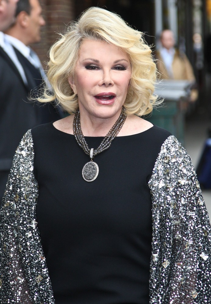 Joan Rivers;<br>Celebrities Arriving for The Late Show with David Letterman
