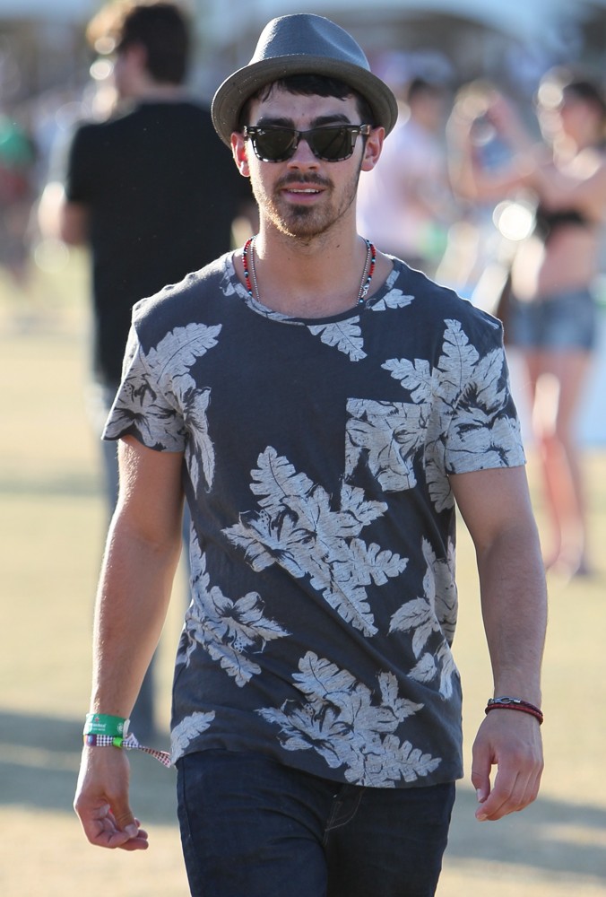 Joe Jonas;Jonas Brothers;<br>Celebrities at The 2012 Coachella Valley Music and Arts Festival - Week 2 Day 2