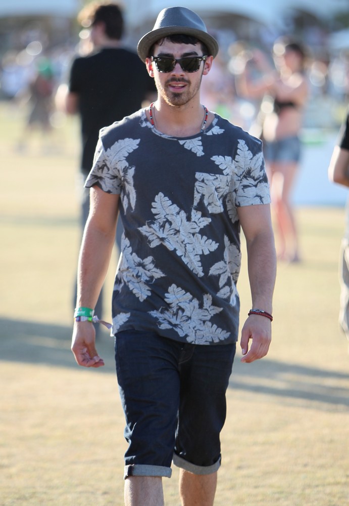 Joe Jonas;Jonas Brothers;<br>Celebrities at The 2012 Coachella Valley Music and Arts Festival - Week 2 Day 2