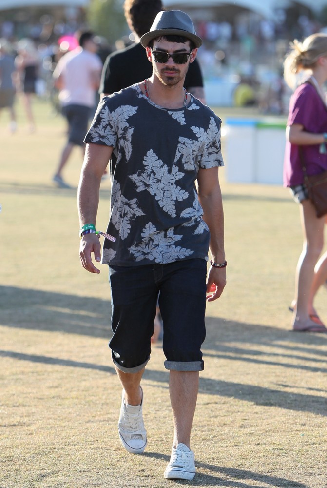 Joe Jonas;Jonas Brothers;<br>Celebrities at The 2012 Coachella Valley Music and Arts Festival - Week 2 Day 2