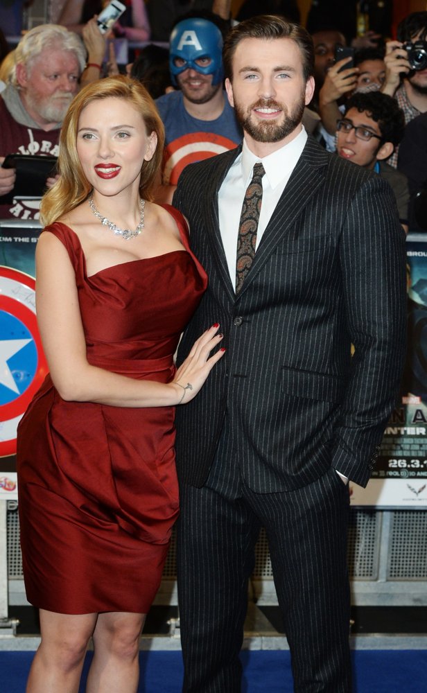 Scarlett Johansson;Chris Evans;<br>UK Premiere of Captain America: The Winter Soldier