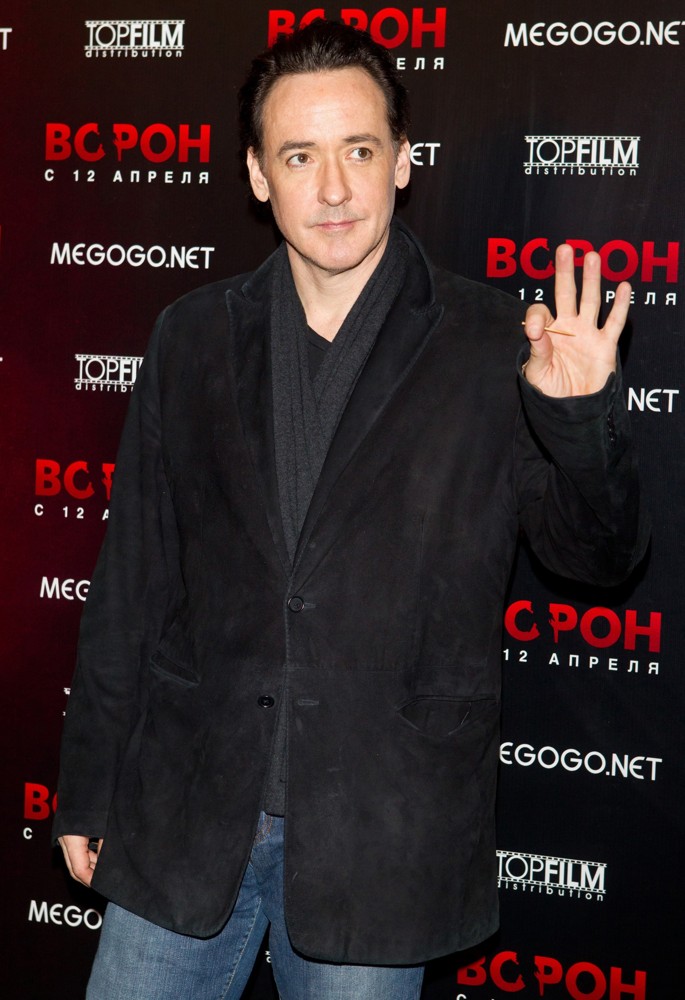 John Cusack;<br>The Russian Press Conference for Film The Raven