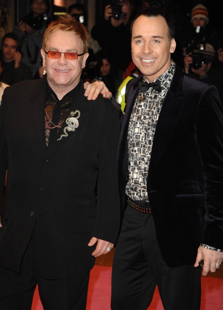 Elton John;David Furnish;<br>UK Premiere of It's a Boy Girl Thing - Arrivals