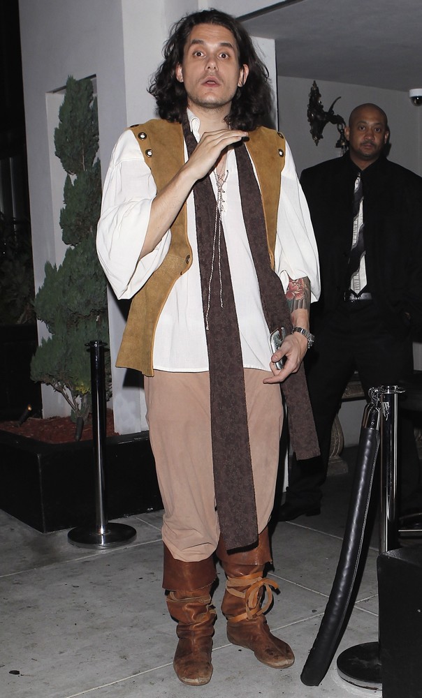 John Mayer;<br>John Mayer Outside Palihouse Wearing A Medieval Costume