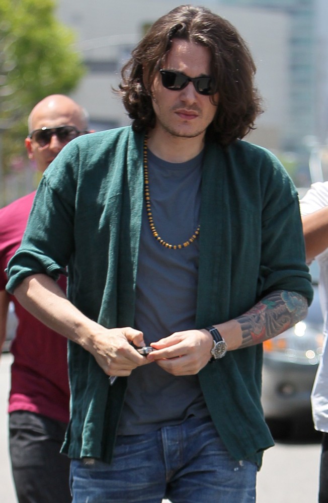John Mayer;<br>John Mayer Seen Leaving Kings Road Cafe After Having Lunch with Celebrity Trainer Harley Pasternak