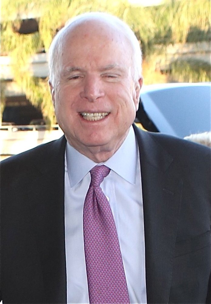 John McCain;<br>Senator John McCain at Los Angeles International Airport