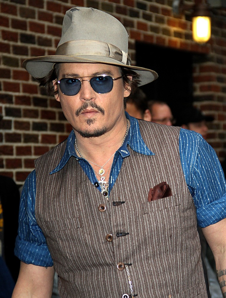 Johnny Depp;<br>The Late Show with David Letterman - Arrivals