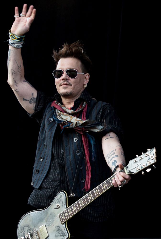 Johnny Depp;<br>Johnny Depp Performs with The Super Group Hollywood Vampires
