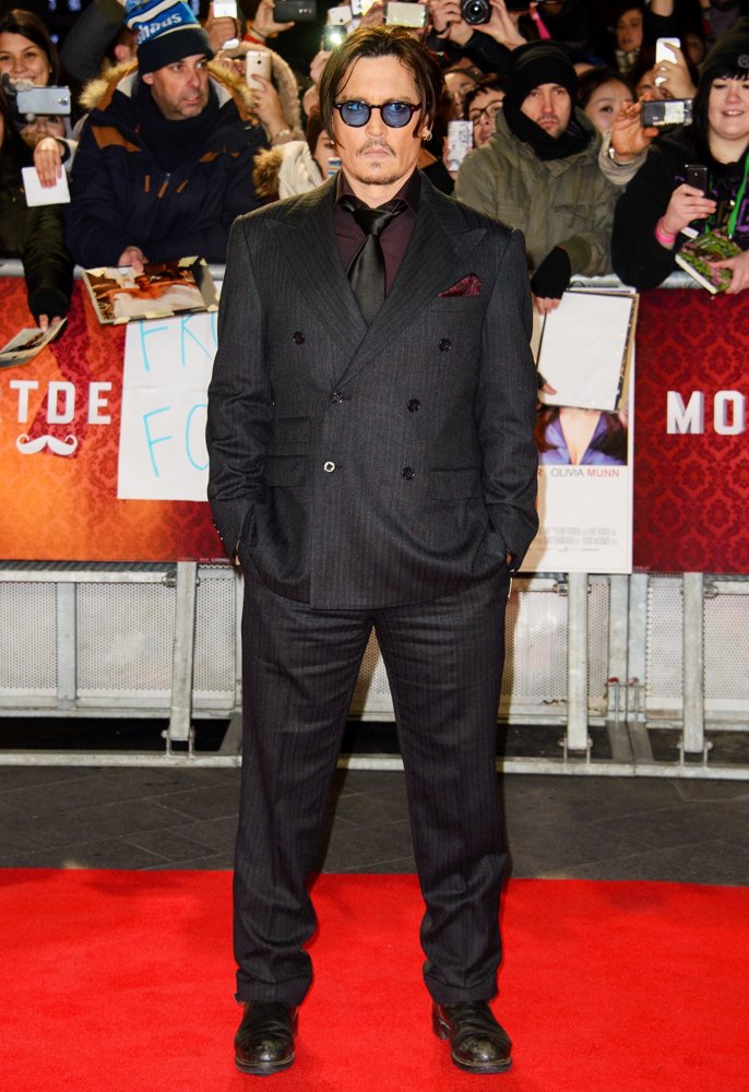 Johnny Depp;<br>The UK Premiere of Mortdecai - Arrivals