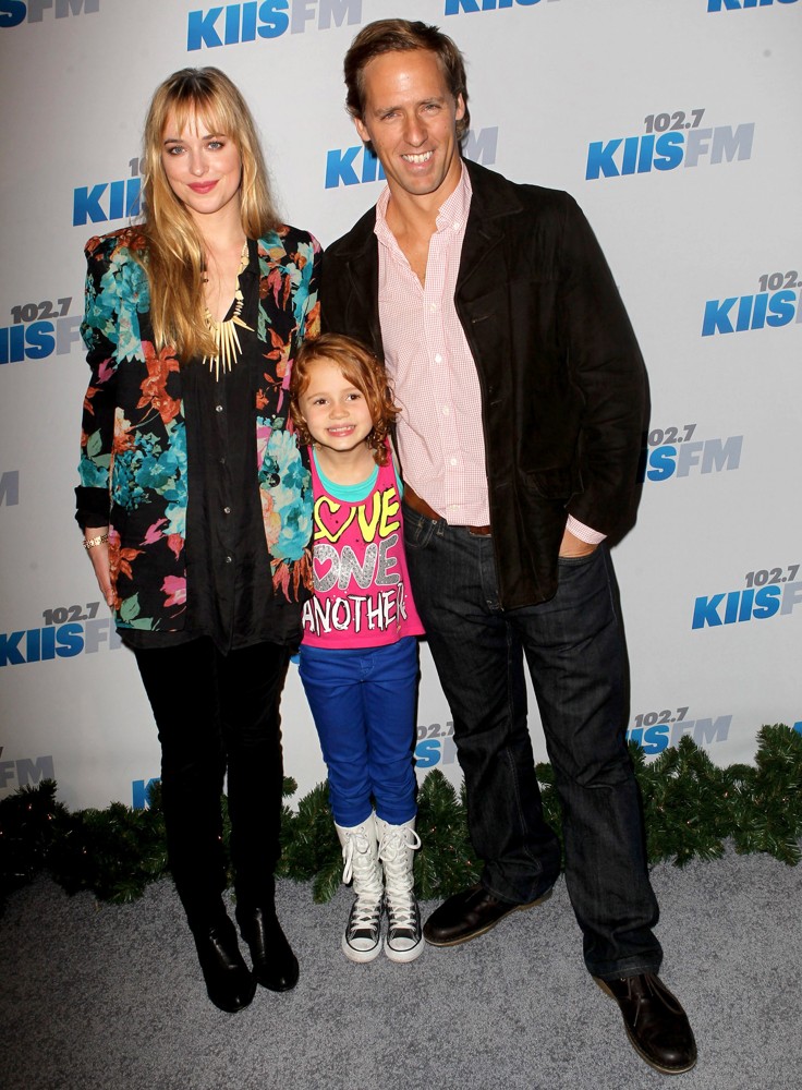 Dakota Johnson;Maggie Elizabeth Jones;Nat Faxon;<br>KIIS FM's Jingle Ball 2012 - Arrivals