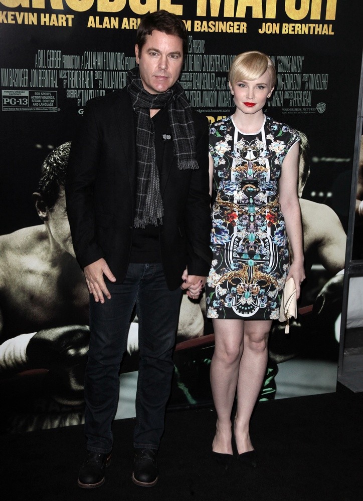 Mark Johnson (II);Elizabeth Olin;<br>Grudge Match New York Screening - Red Carpet Arrivals