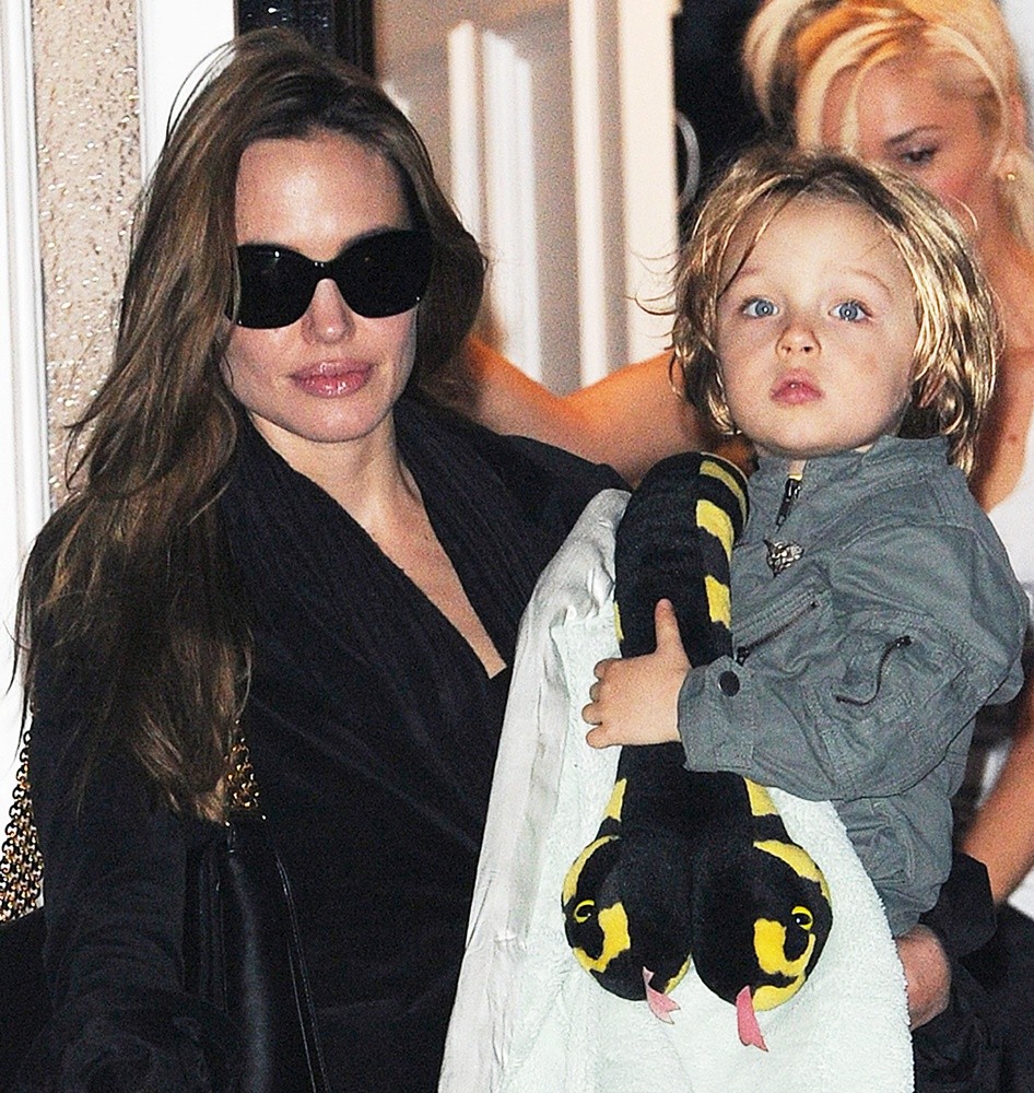 Angelina Jolie;Knox Leon;<br>Angelina Jolie Takes Her Children to Visit Gwen Stefani