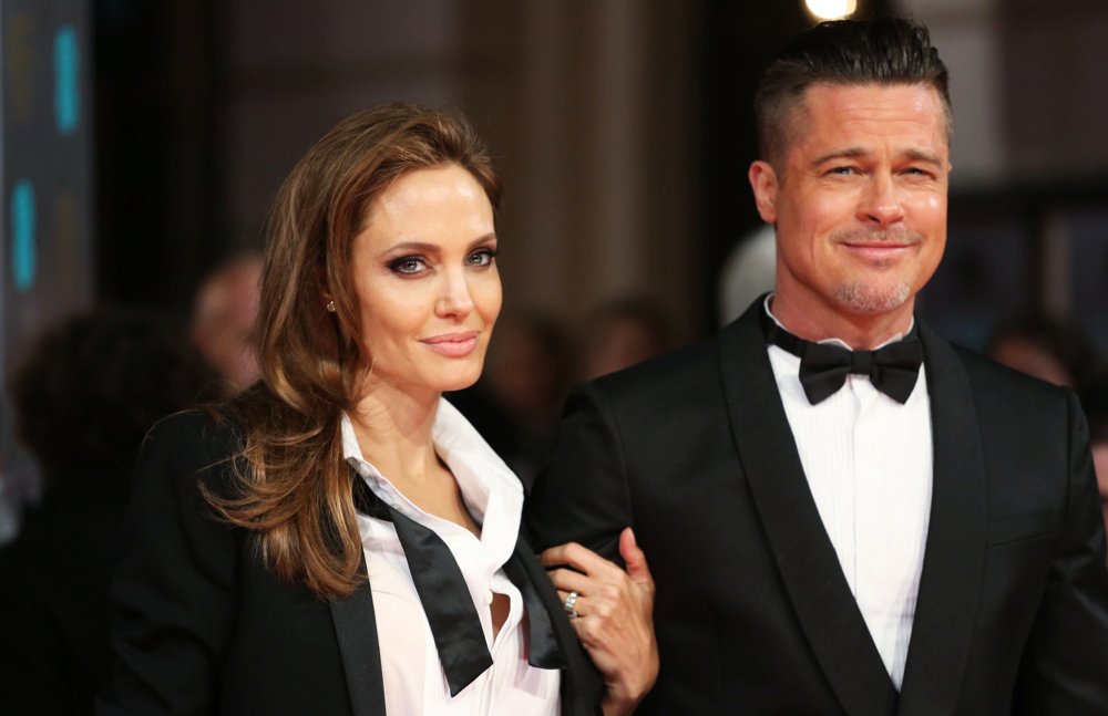Angelina Jolie;Brad Pitt;<br>EE British Academy Film Awards 2014 - Arrivals