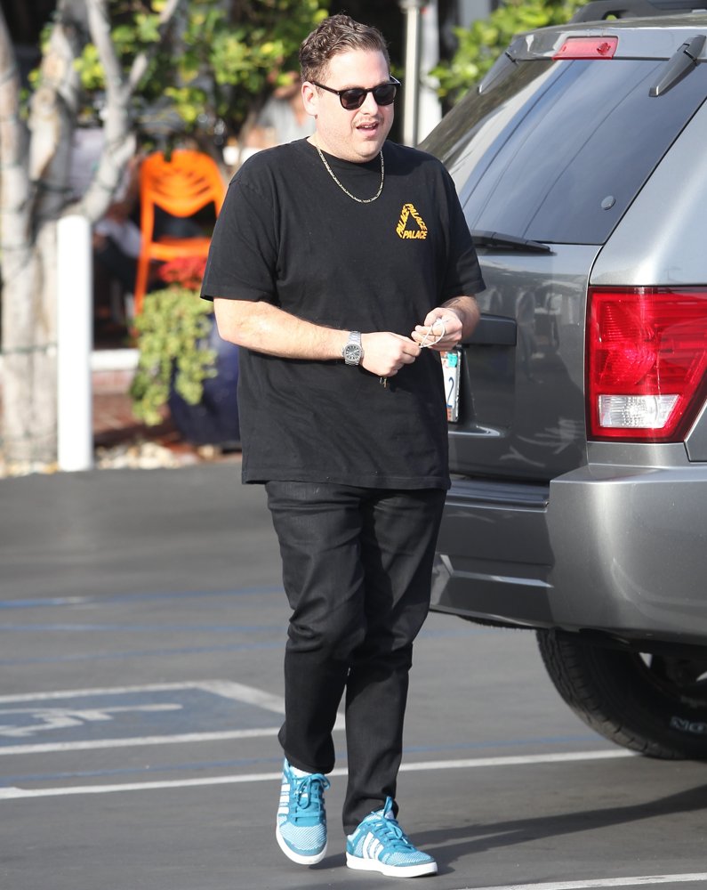 Jonah Hill;<br>Jonah Hill Leaving A Branch of Fred Segal