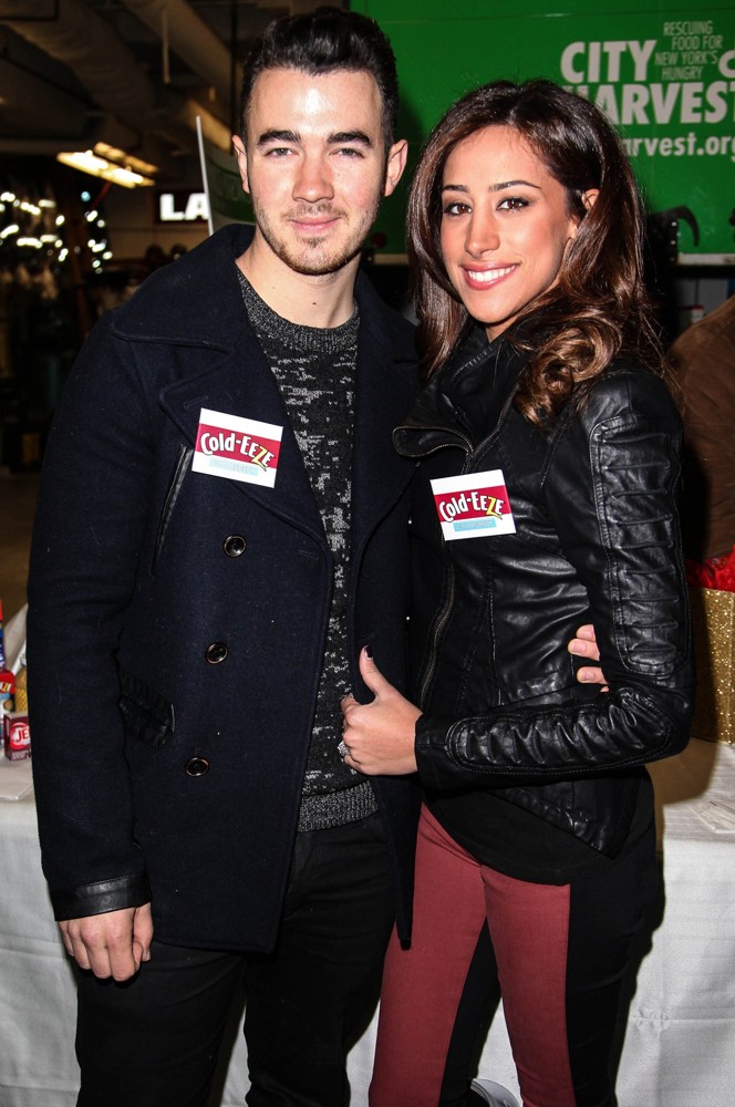 Kevin Jonas;Danielle Deleasa;<br>Kevin Jonas and Danielle Deleasa Host A FDNY Food Drive for Hurricane Sandy Victims