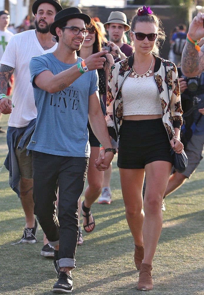 Joe Jonas;Blanda Eggenschwiler;<br>The 2013 Coachella Valley Music and Arts Festival - Week 1 Day 2