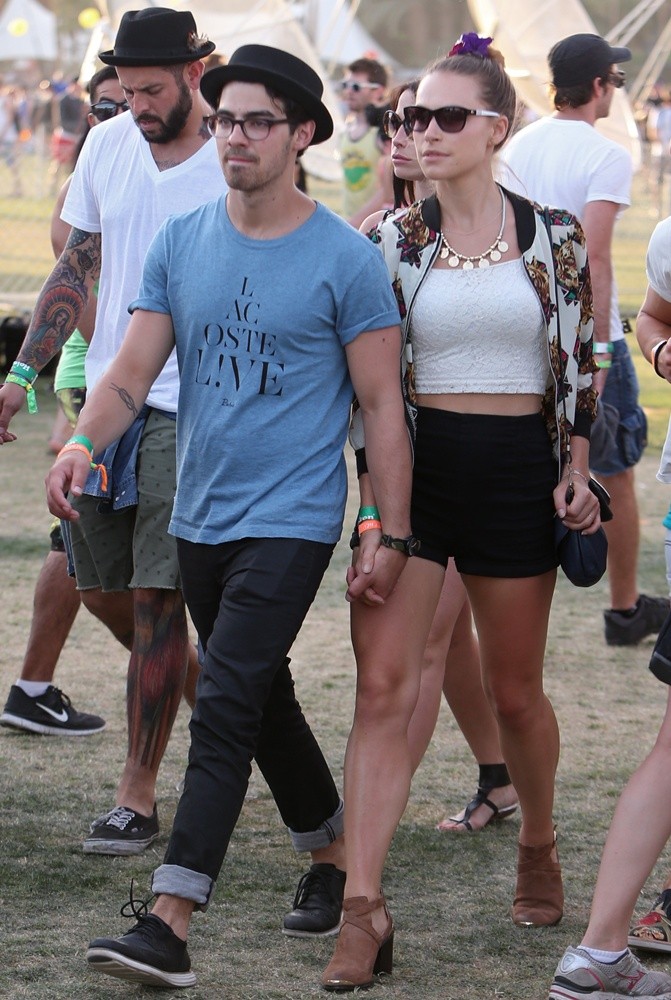 Joe Jonas;Blanda Eggenschwiler;<br>The 2013 Coachella Valley Music and Arts Festival - Week 1 Day 2