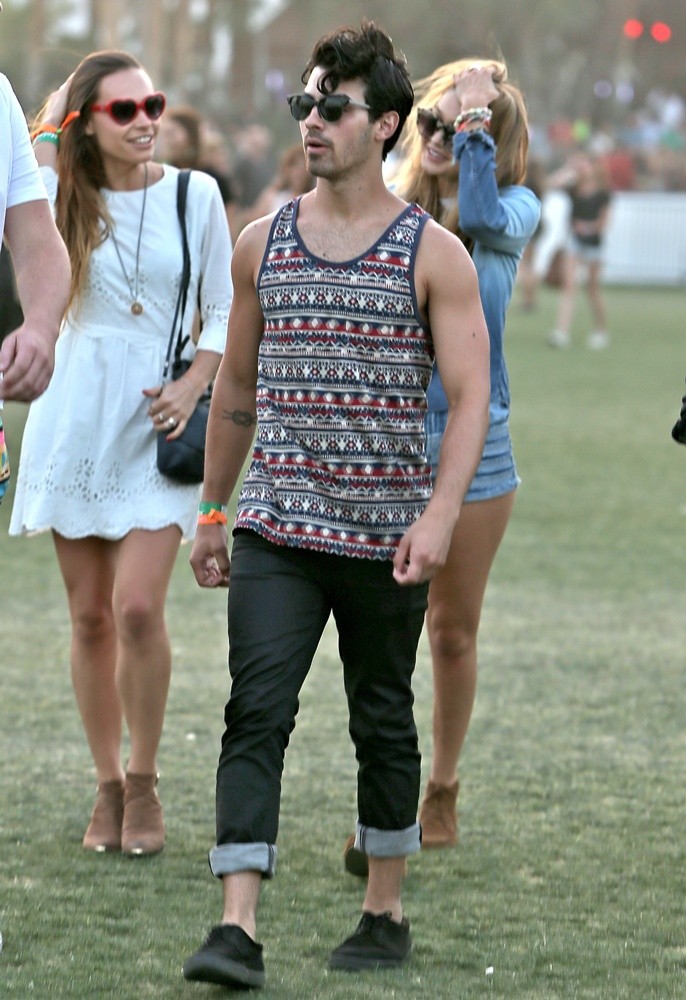 Blanda Eggenschwiler;Joe Jonas;<br>The 2013 Coachella Valley Music and Arts Festival - Week 1 Day 3