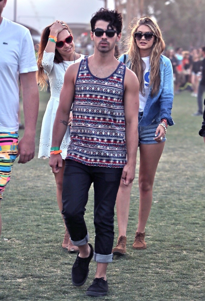 Blanda Eggenschwiler;Joe Jonas;<br>The 2013 Coachella Valley Music and Arts Festival - Week 1 Day 3