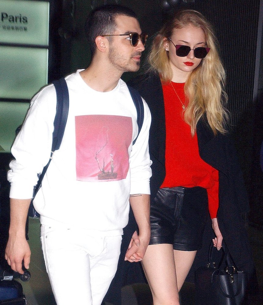Joe Jonas and Sophie Turner Arrive at Charles de Gaulle Airport