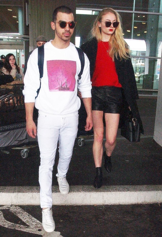 Joe Jonas and Sophie Turner Arrive at Charles de Gaulle Airport