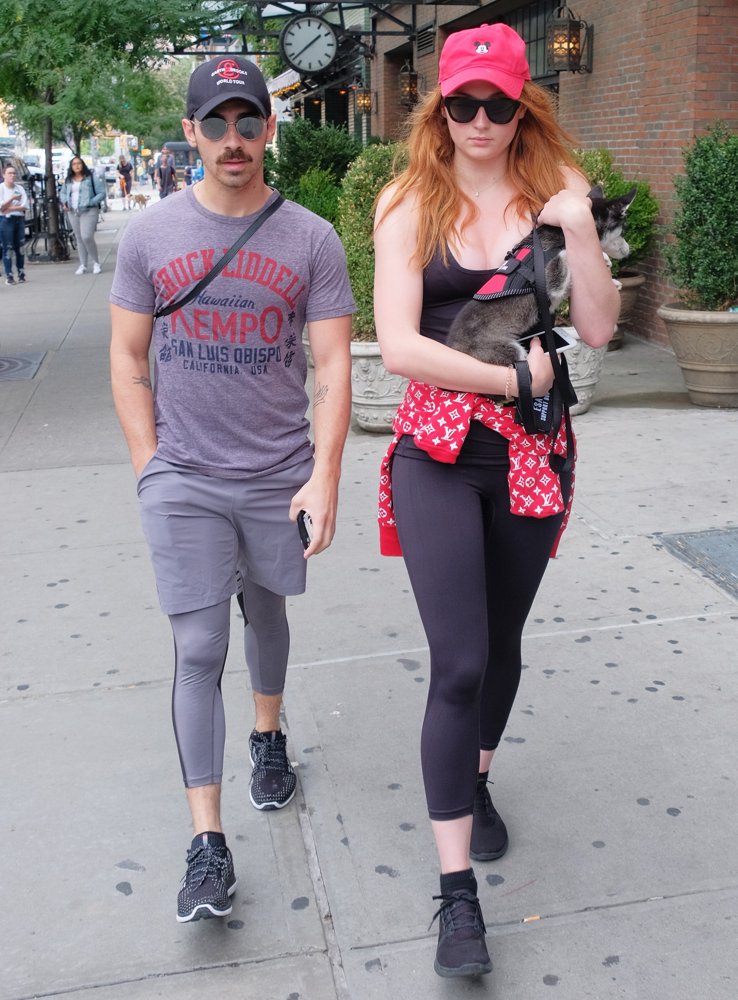 Joe Jonas and Sophie Turner Walking in Soho
